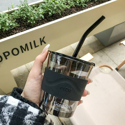 Les tasses en verre simples de boissons de coutume d'ISO14001 500ML attaquent pour le café de cappuccino