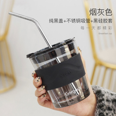 Les tasses en verre simples de boissons de coutume d'ISO14001 500ML attaquent pour le café de cappuccino