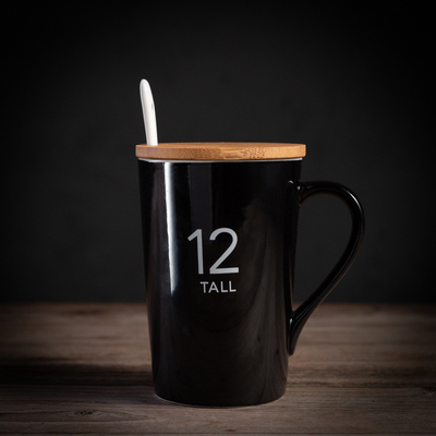 Tasses faites sur commande en céramique de boissons avec les tasses blanches de la sublimation 6oz de cuillère