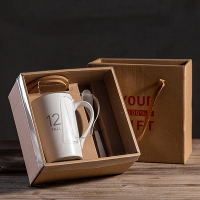Tasses faites sur commande en céramique de boissons avec les tasses blanches de la sublimation 6oz de cuillère