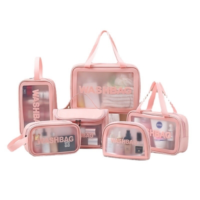 Sac imperméable portatif d'article de toilette de PVC de maquillage de voyage pour la plage d'été