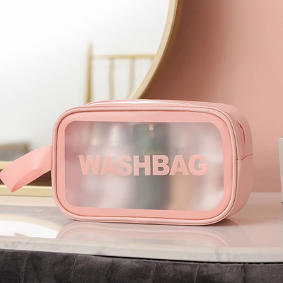 Sac imperméable portatif d'article de toilette de PVC de maquillage de voyage pour la plage d'été