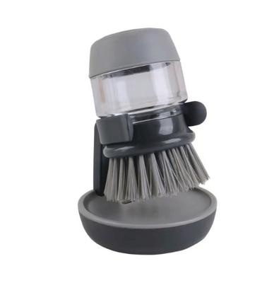 Brosse de plat avec la brosse de paume de distributeur de savon pour l'évier Pan Pot Washing de plat et le nettoyage