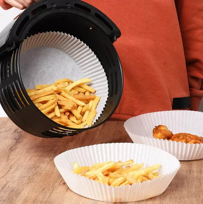 La cuisine usine le revêtement de papier jetable de barbecue de plat de friteuse de papier à l'épreuve des huiles d'air