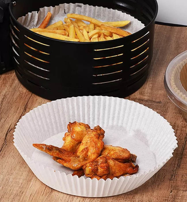 La cuisine usine le revêtement de papier jetable de barbecue de plat de friteuse de papier à l'épreuve des huiles d'air