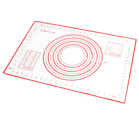 Pâtisserie Mat Non Stick Baking Mats de silicone avec le tapis de roulement de la pâte de mesures