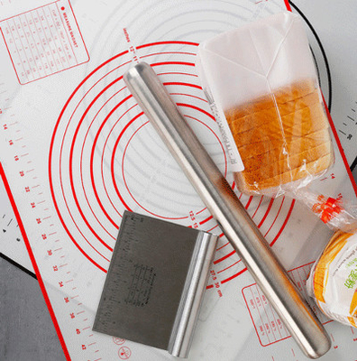 Pâtisserie Mat Non Stick Baking Mats de silicone avec le tapis de roulement de la pâte de mesures