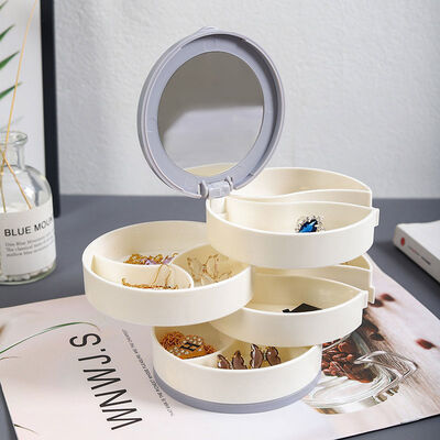 Organisateur de plastique tourné Storage Box de bijoux pour la boucle d'oreille de goujon