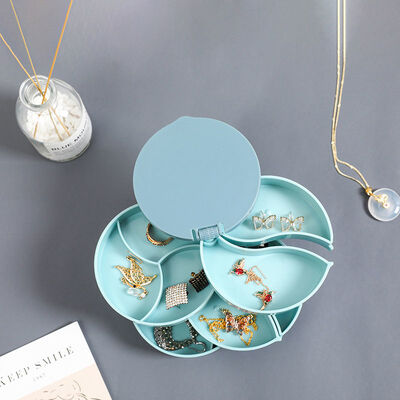 Organisateur de plastique tourné Storage Box de bijoux pour la boucle d'oreille de goujon