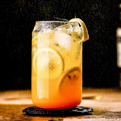 boisson faite sur commande transparente de Juice Glass Mug For Beer de tasses des boissons 500ml