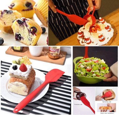 spatules sans couture flexibles antiadhésives de mélange de cuisson d'outil de spatule du silicone 11inch