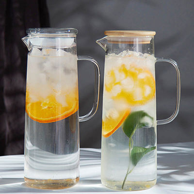1L boisson résistante à la chaleur en verre transparente Juice Cold Kettle Kitchen Tools