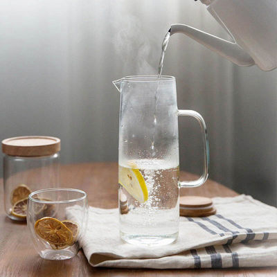 1L boisson résistante à la chaleur en verre transparente Juice Cold Kettle Kitchen Tools