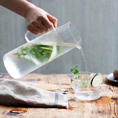 1L boisson résistante à la chaleur en verre transparente Juice Cold Kettle Kitchen Tools