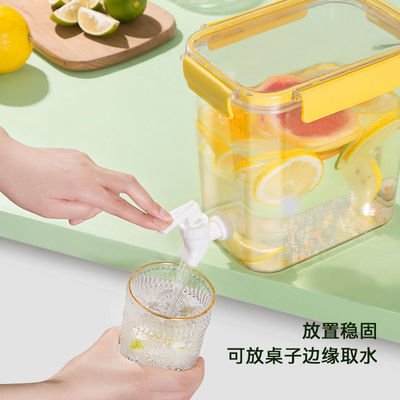 bouilloire en plastique d'eau froide de distributeur de boisson du réfrigérateur 4.5L avec le robinet