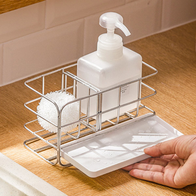 Support d'éponge pour l'évier de cuisine pour le bâton de partie supérieure du comptoir ou de mur avec le débordement automatique
