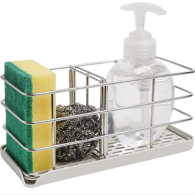 Support d'éponge pour l'évier de cuisine pour le bâton de partie supérieure du comptoir ou de mur avec le débordement automatique
