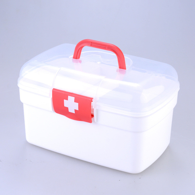 Boîte en plastique 1L-3L de médecine de plastique de premiers secours de produits d'articles de ménage médicaux portatifs