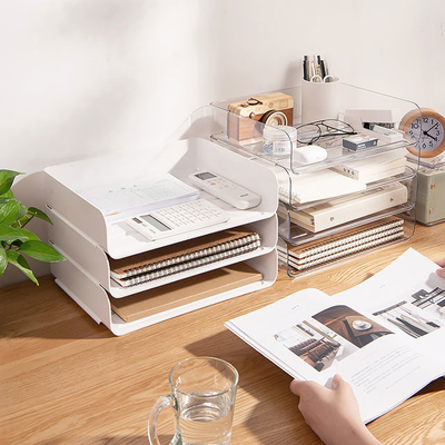 Organisateur de plastique empilable Drawers For Office de bureau de ménage