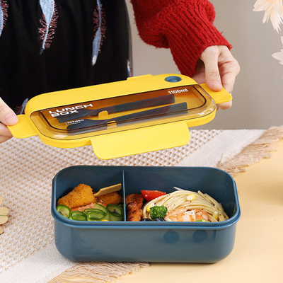 coffre-fort écologique du rectangle pp Bento Box Airtight Lunch Box de 1L 2L 3L pour la micro-onde