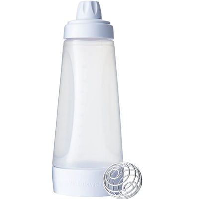 Bouteille de mélange de secousse de distributeur de pâte lisse de crêpe de Whiskware de bouteille de pâte lisse de main
