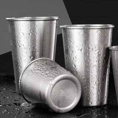 Tasses de gobelets en vrac d'acier inoxydable isolées par vide thermique de 400ml 500ml pour la bière de lait de café