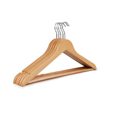 Les cintres de manteau en bois écologiques en vrac pour des vêtements glissent non