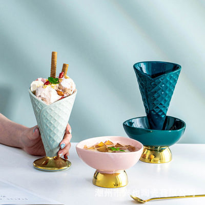 Outils en céramique de cuisine de tasse de crème glacée de vaisselle de couleur de Muliti