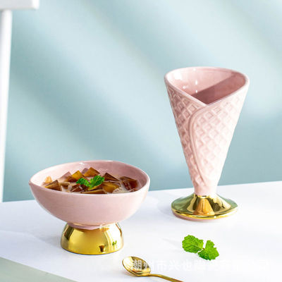 Outils en céramique de cuisine de tasse de crème glacée de vaisselle de couleur de Muliti