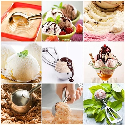 Outils multifonctionnels de cuisine de scoop de crème glacée de scoop de biscuit d'acier inoxydable