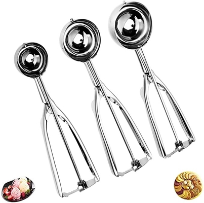 Outils multifonctionnels de cuisine de scoop de crème glacée de scoop de biscuit d'acier inoxydable