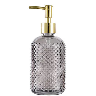 Bouteille en verre de salle de bains de shampooing d'aseptisant des articles de ménage 400ml avec la pompe de distributeur