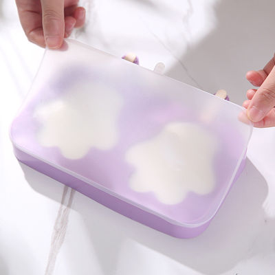 Moule pourpre de crème glacée du silicone DIY avec des approvisionnements de cuisine de bâton