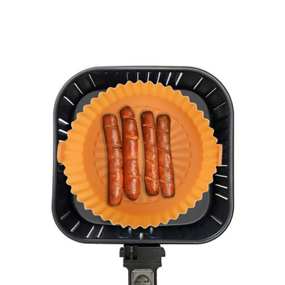 Revêtements d'Oven Accessories Air Fryer Silicone de friteuse d'air de pot de silicone de friteuse d'air