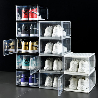 Organisateur de plastique clair antipoussière Drawer Rack Transparent de chaussure d'ODM