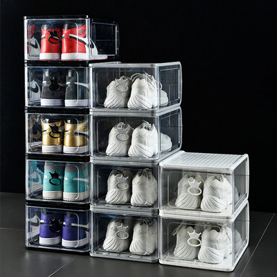 Organisateur de plastique clair antipoussière Drawer Rack Transparent de chaussure d'ODM