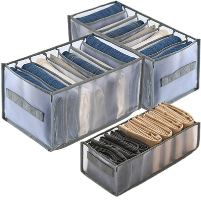 Organisateur For Wardrobe de tiroir de récipient d'entreposage de ménage d'habillement de 7 grilles