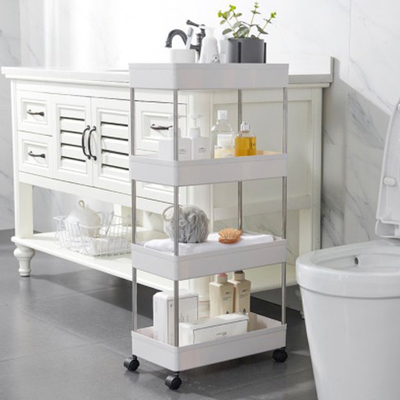Support mobile multicouche de chariot à stockage pour la salle de bains de chambre à coucher de cuisine