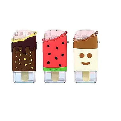 Tasse formée mignonne de bouteille d'eau de crème glacée d'enfants avec la paille 10OZ