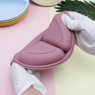 Plats multi divisés d'aspiration de silicone de gamelle de compartiment pour des bébés