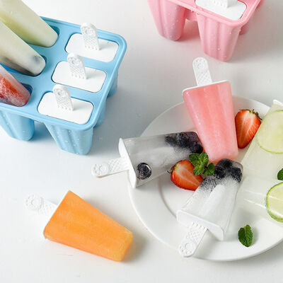 La glace à l'eau moule 6 morceaux que le bruit de glace de silicone moule le fabricant libre de bruit de glace de BPA