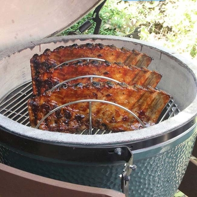 Bifteck Rib Rack Holder d'outils et d'accessoires de BARBECUE de barbecue