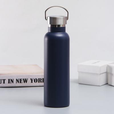 bouteille d'eau faite sur commande de tasses de boissons d'acier inoxydable de mur du double 600ml avec le couvercle