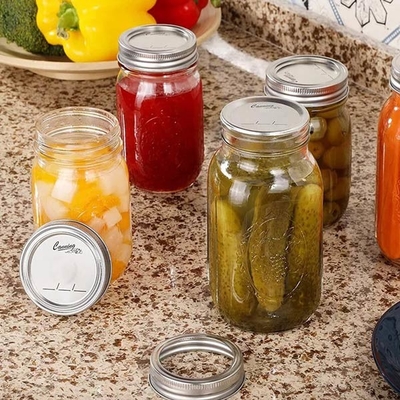 Type fendu bouche large régulière de mise en boîte en vrac de couvercles de pot pour Mason Jar