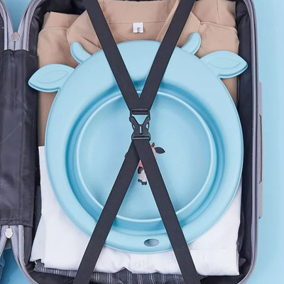 Lavabo pliable de voyage pliant en plastique pour le bébé