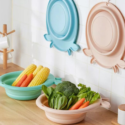 Lavabo pliable de voyage pliant en plastique pour le bébé