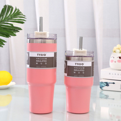 Tasses de café isolées en vrac de culbuteurs de l'acier inoxydable 30oz avec le couvercle et la paille