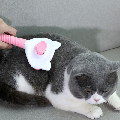 Brosse faite sur commande de décapant de cheveux d'animal familier d'articles de ménage d'acier inoxydable pour le chat de chien