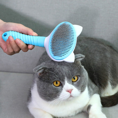 Brosse faite sur commande de décapant de cheveux d'animal familier d'articles de ménage d'acier inoxydable pour le chat de chien