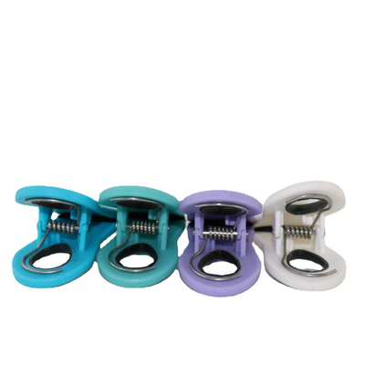 Agrafes magnétiques en plastique colorées du sac pp TPR pour le réfrigérateur 3 pouces